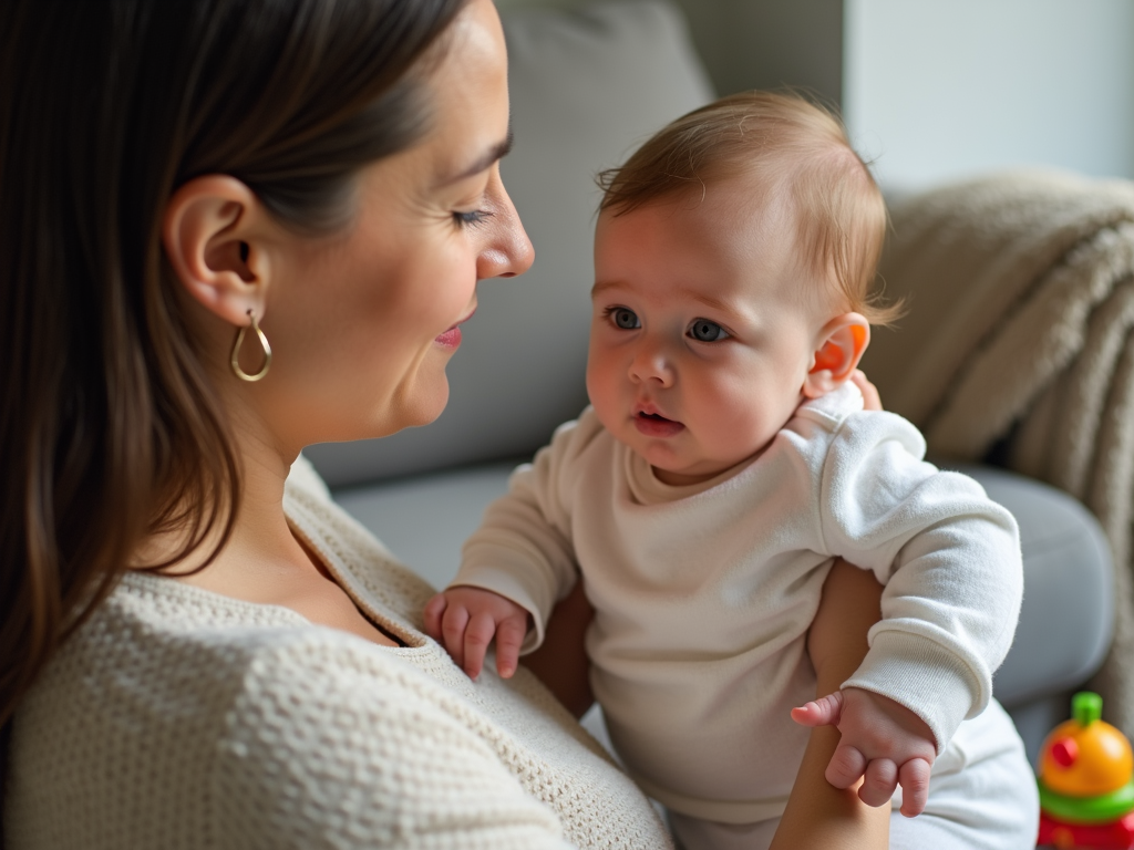 A parent and infant sharing a tender moment, highlighting the emotional journey of managing chronic FPIES.