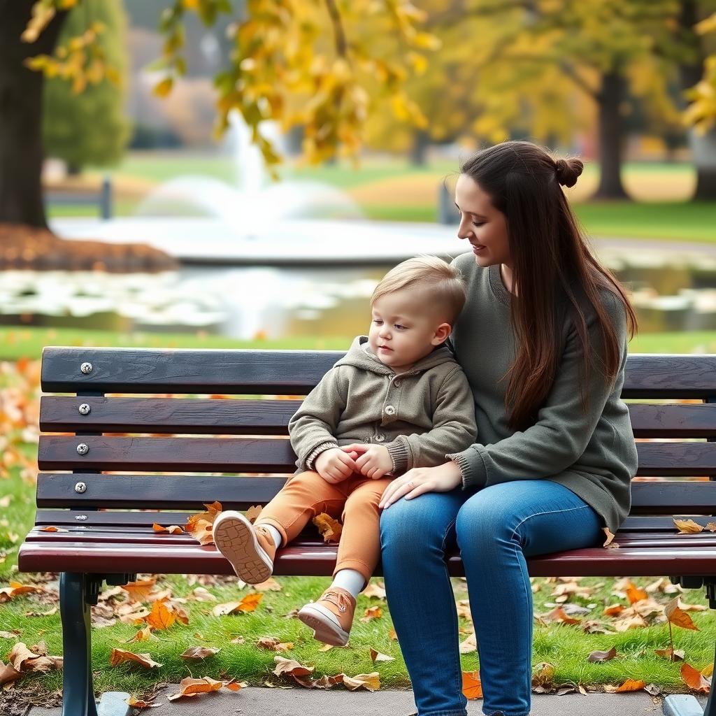 Parent and child sharing a mindful moment in nature