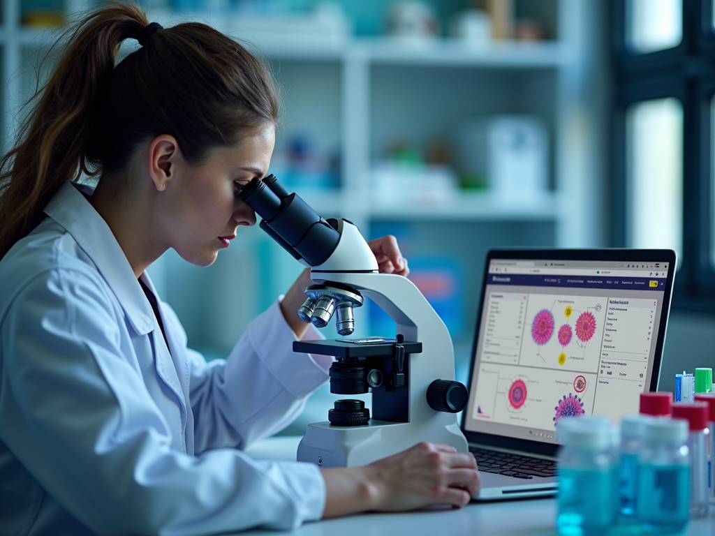Scientist researching new allergy testing methods for FPIES.