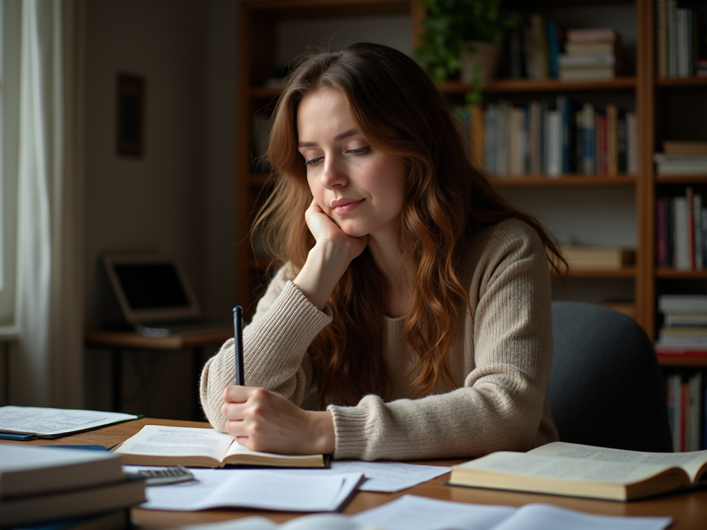 Person journaling, representing cognitive work in CBT