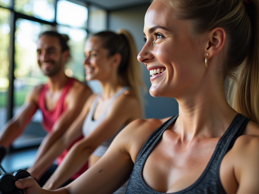 Friends exercising together, showcasing support and motivation