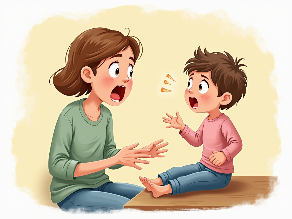 Illustration of a child with FPIES symptoms