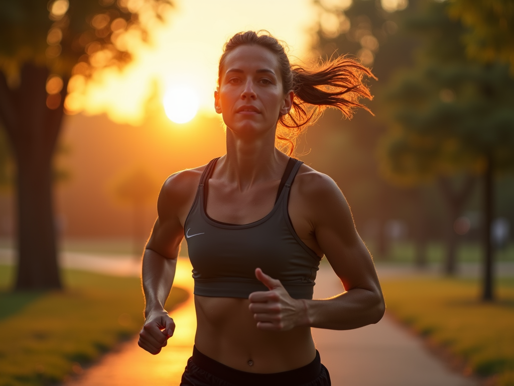 Person exercising to support quitting smoking