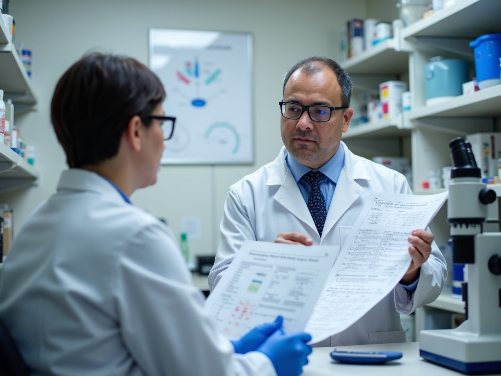 A researcher studying allergen immunotherapy data