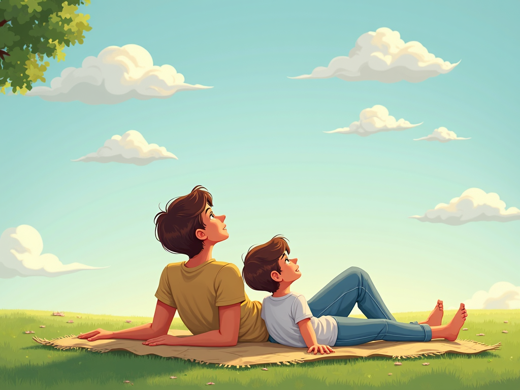 Parent and child sharing a mindful moment