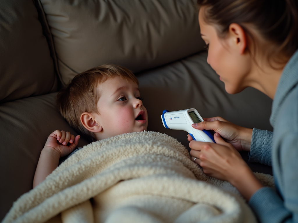 Sick child showing symptoms of FPIES