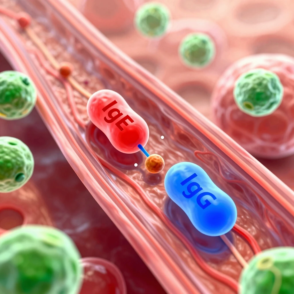 Immune system blocking allergens during immunotherapy