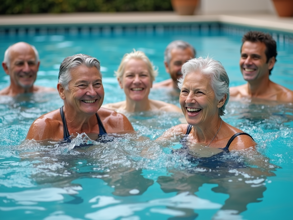 Seniors doing low-impact cardio