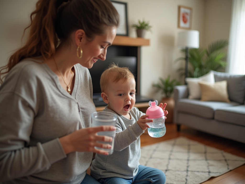 Parent tracking FPIES symptoms for their child.