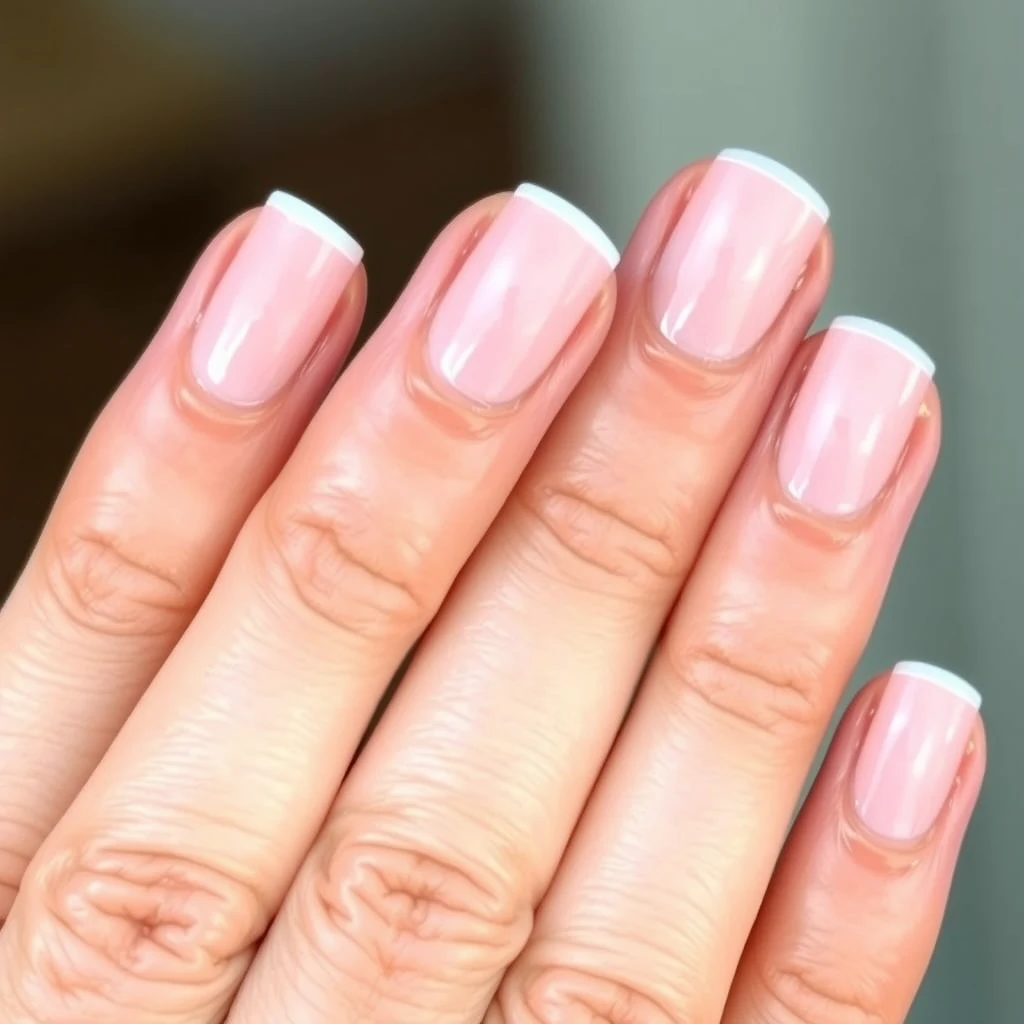 Healthy manicured nails after overcoming nail biting habit