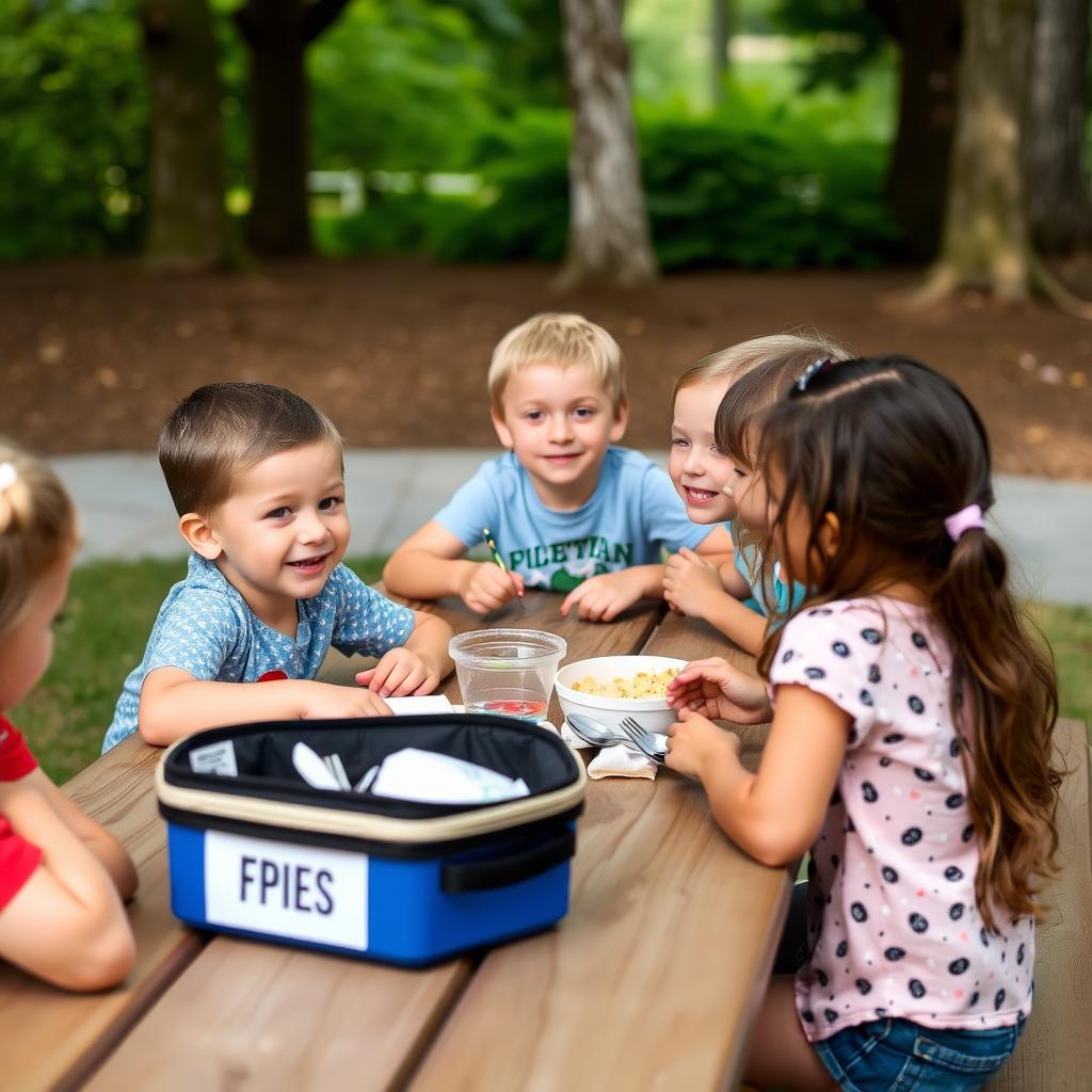 Child with FPIES enjoying social activities with peers.