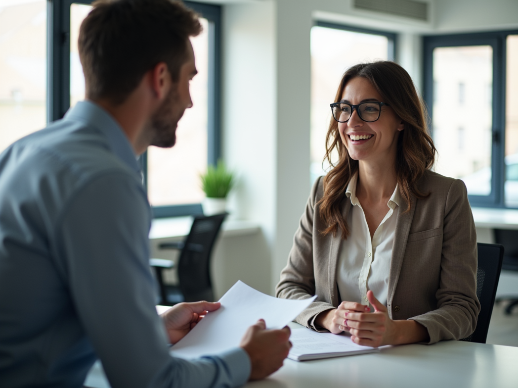 Employee discussing health accommodations with employer.