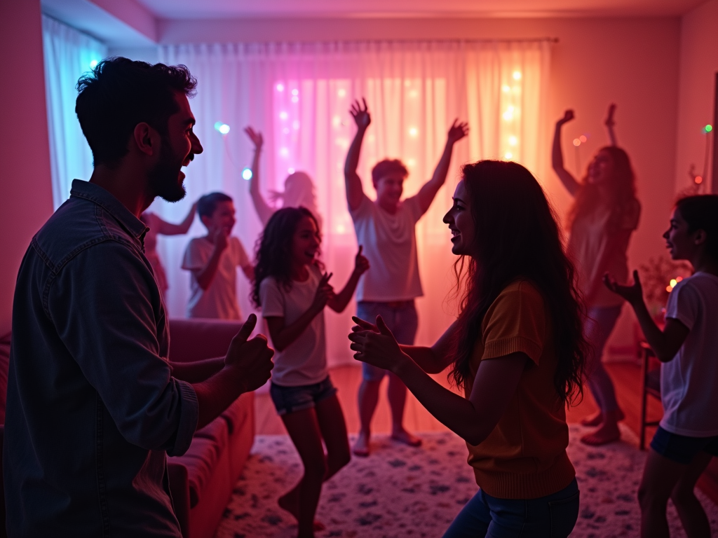 Family dance party