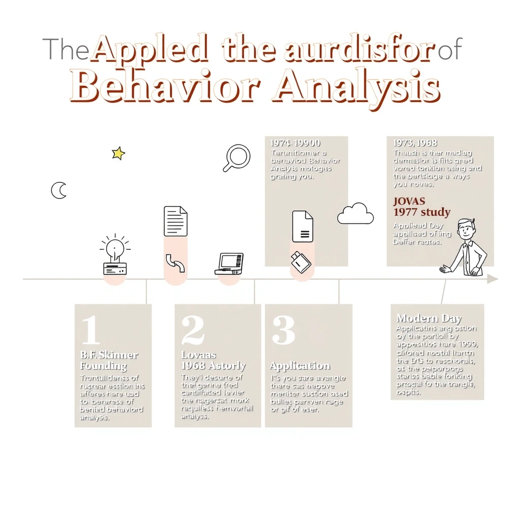 Timeline of major milestones in the history of Applied Behavior Analysis