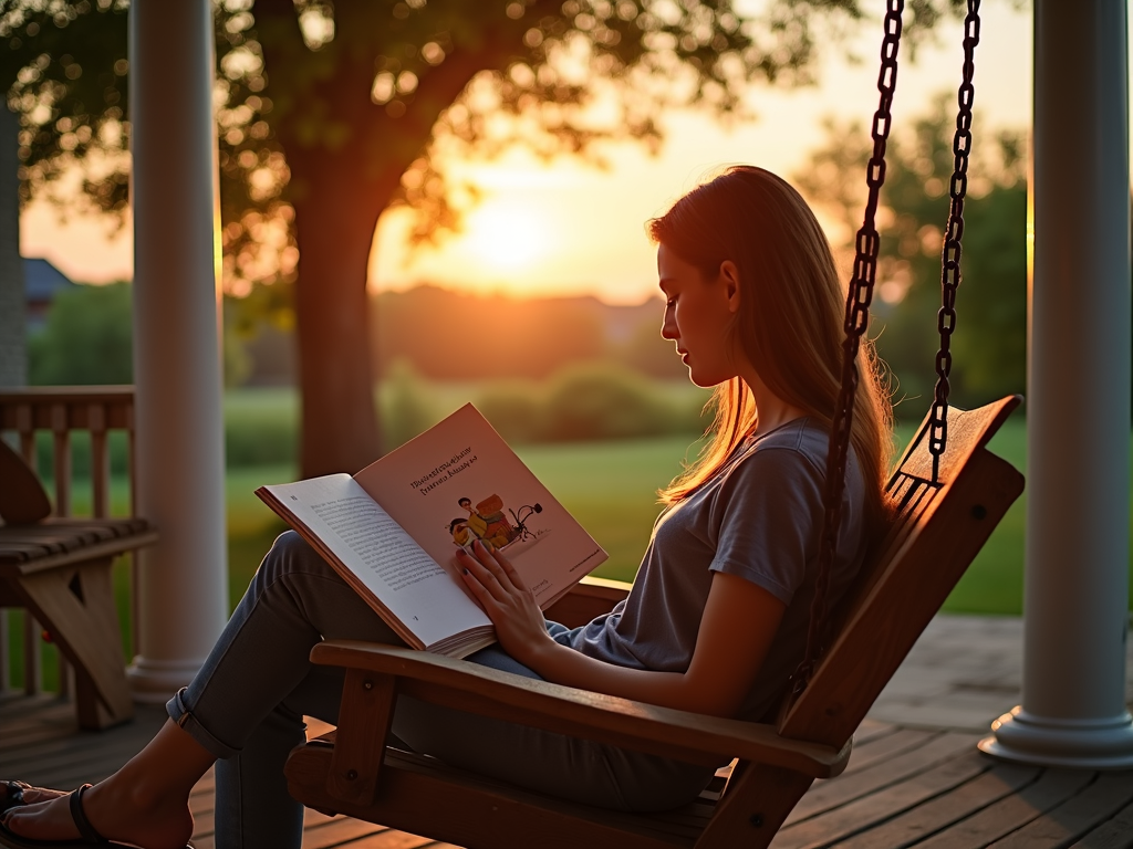 Parent reading about mindfulness