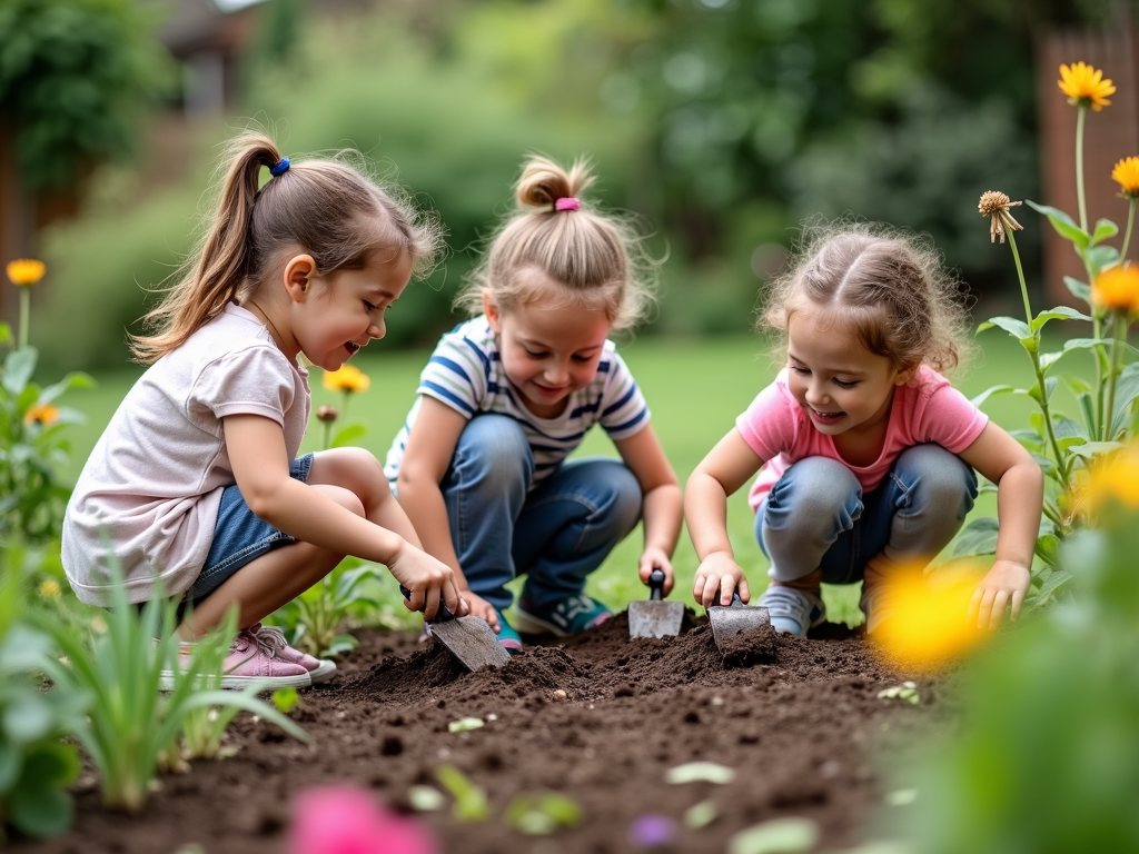 Family gardening.