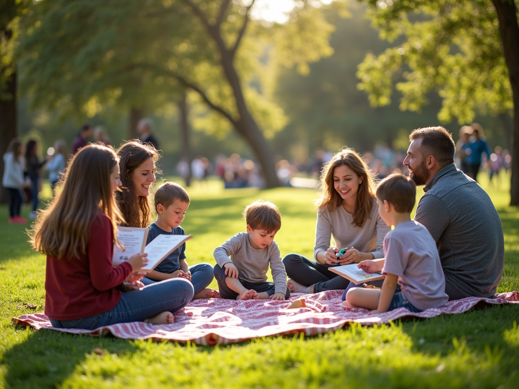 FPIES support group meeting in a park