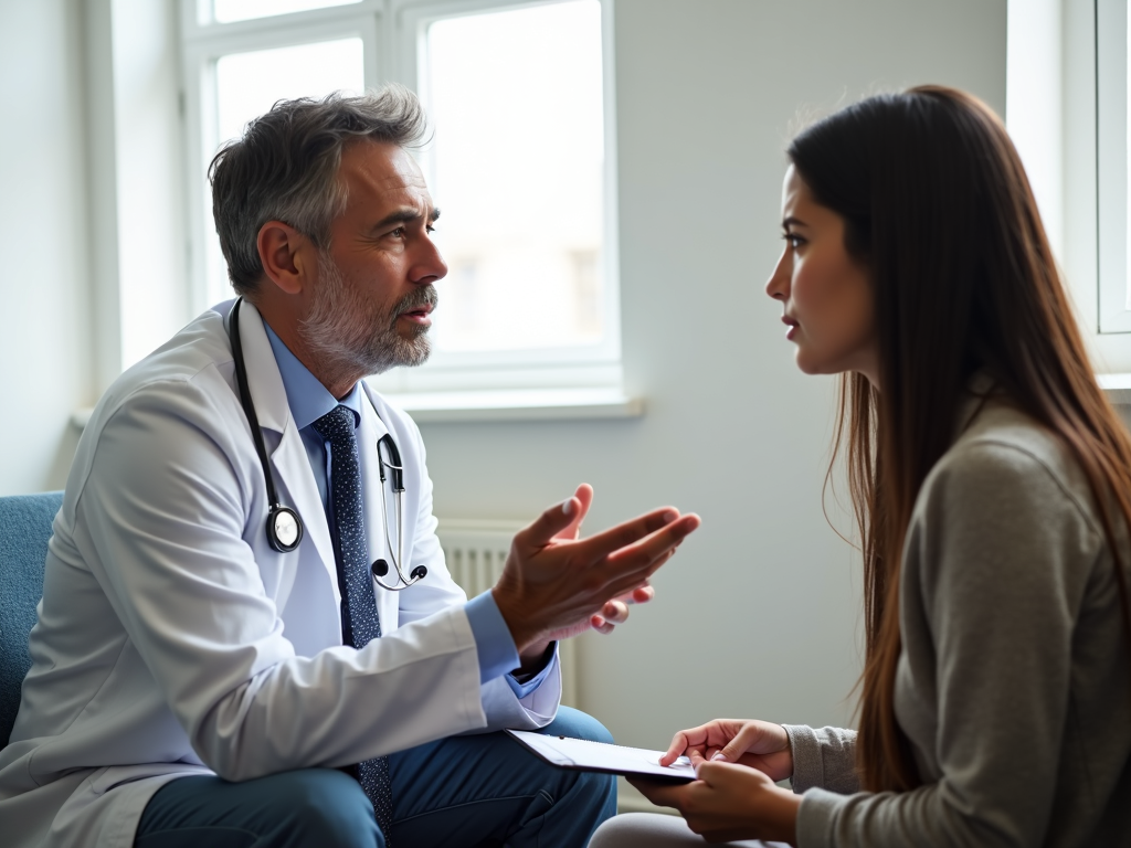Doctor explaining FPIES to parent