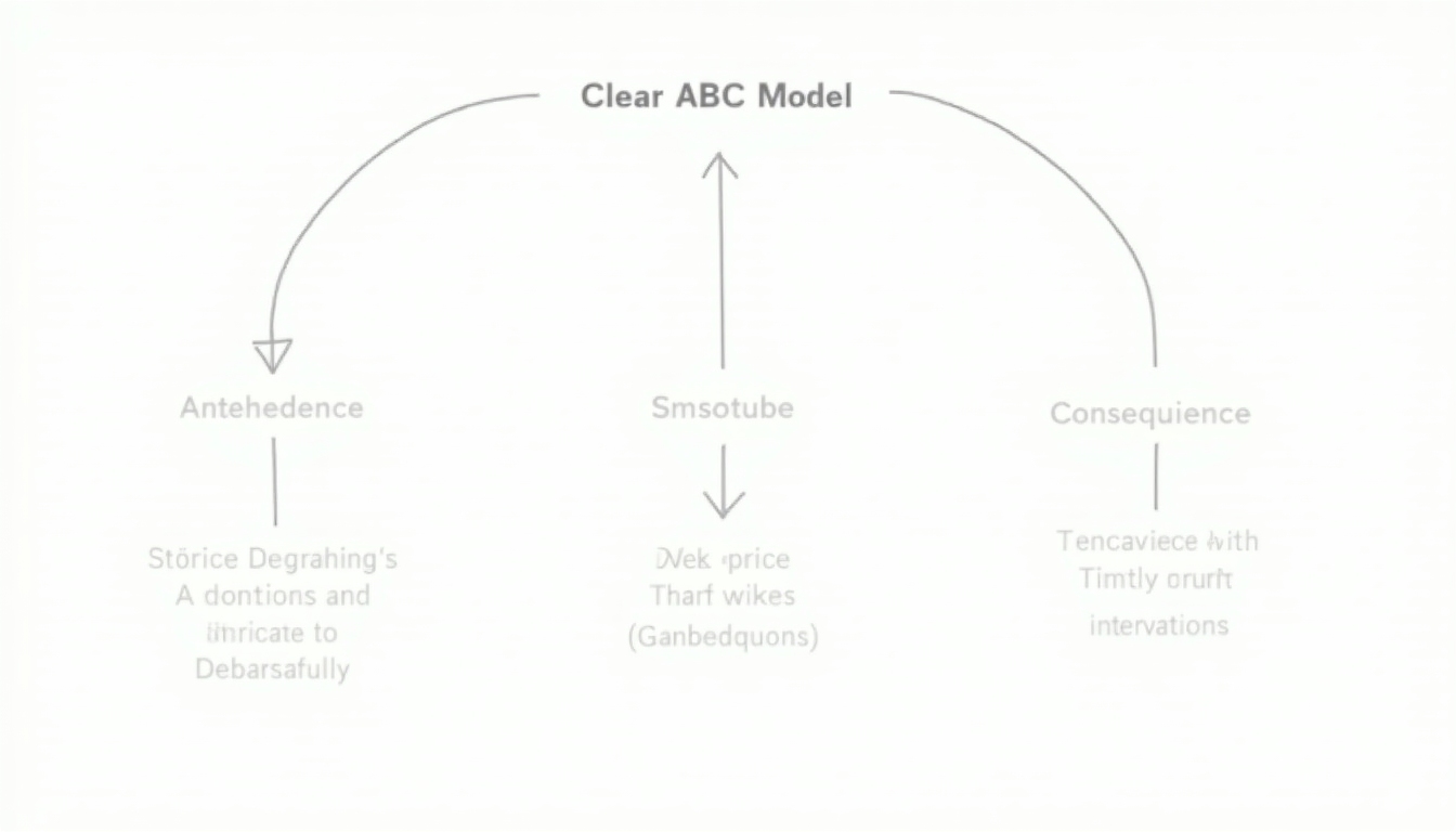ABC model diagram for behavioral therapy