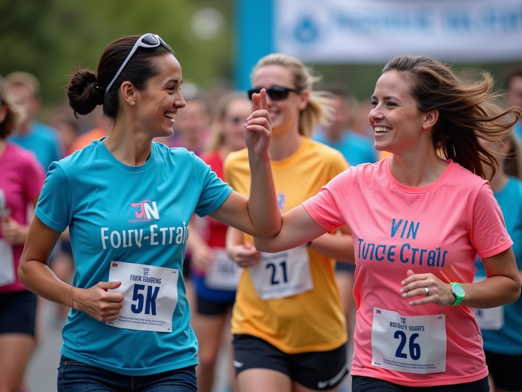 Participants enjoying a 5K race for a cause
