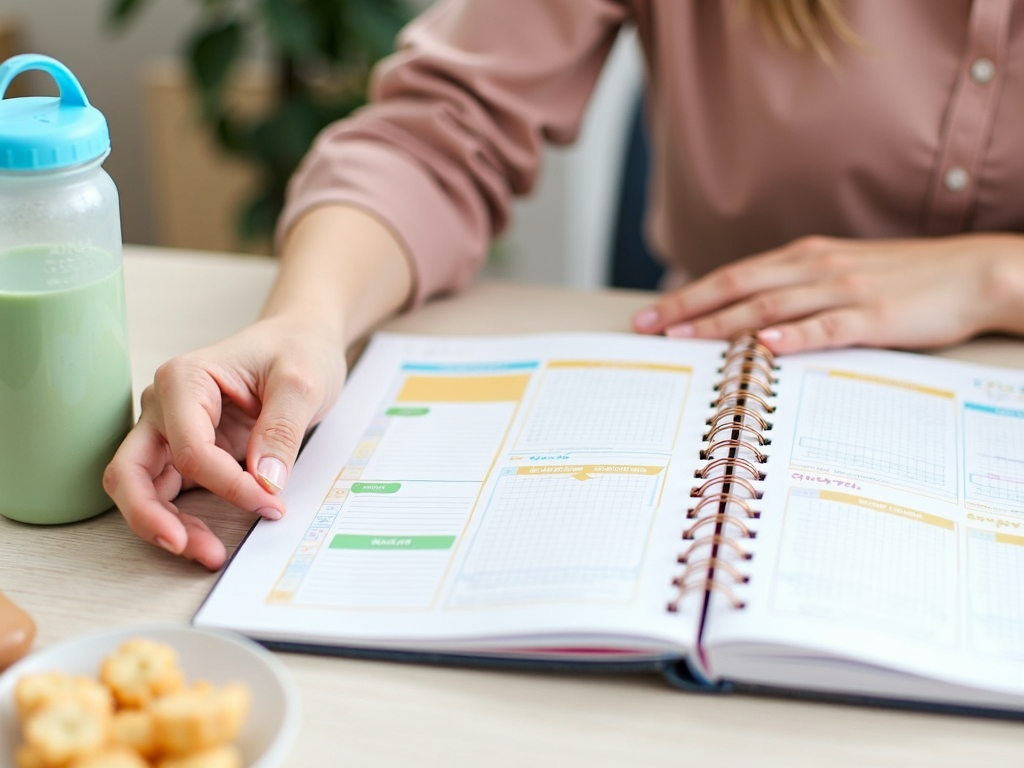 Employee balancing work and health with planning