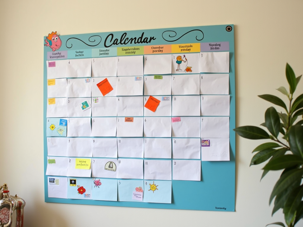 Family fitness calendar