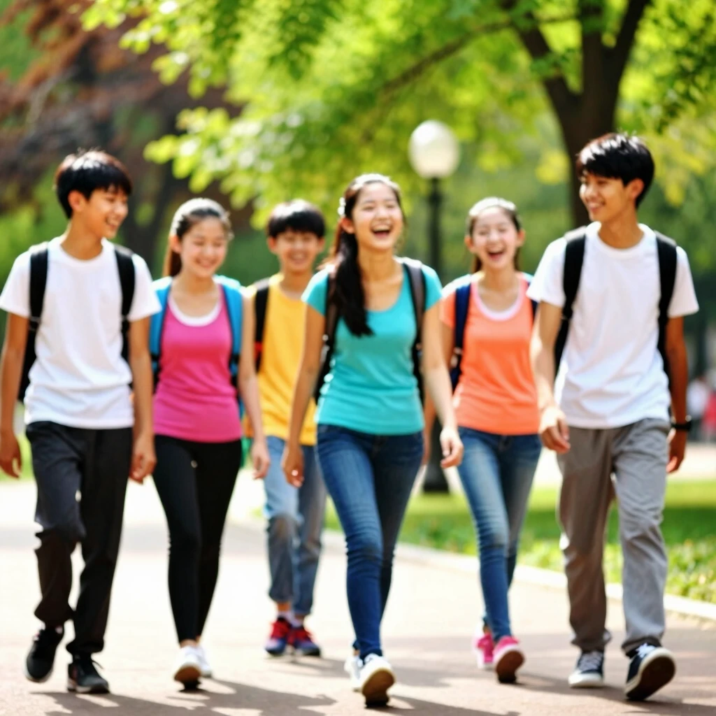 Teens enjoying outdoor activities to manage fatigue
