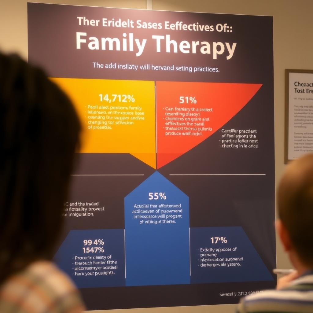 A chart illustrating the effectiveness of family therapy.