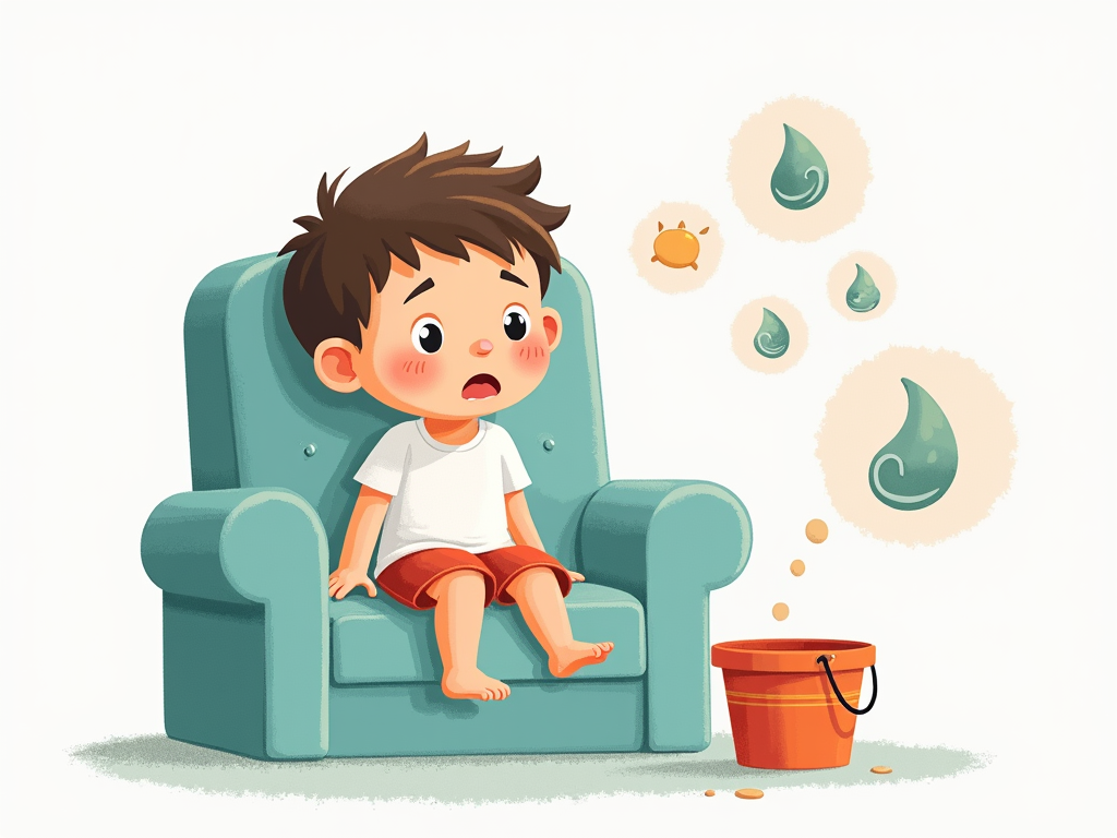 Child showing FPIES symptoms