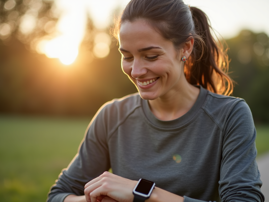 Person tracking cardio progress with a fitness device