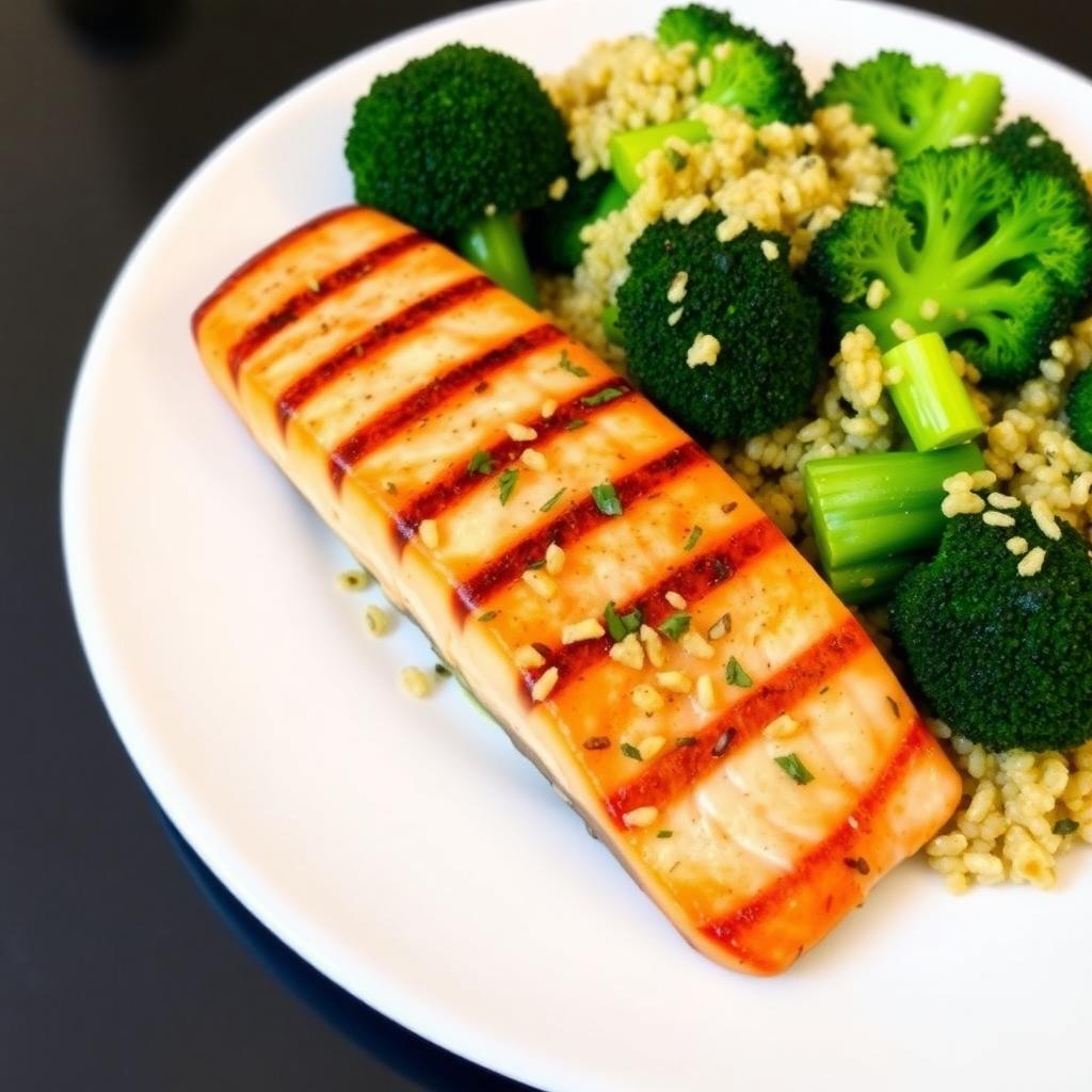 Plate of healthy family dinner
