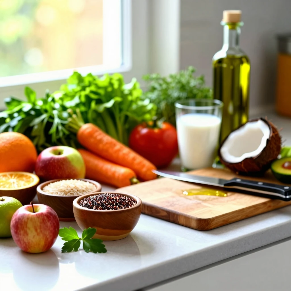 Fresh ingredients for allergen-free cooking