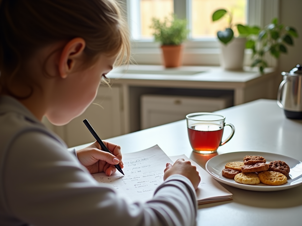 Parent tracking FPIES symptoms in a food diary