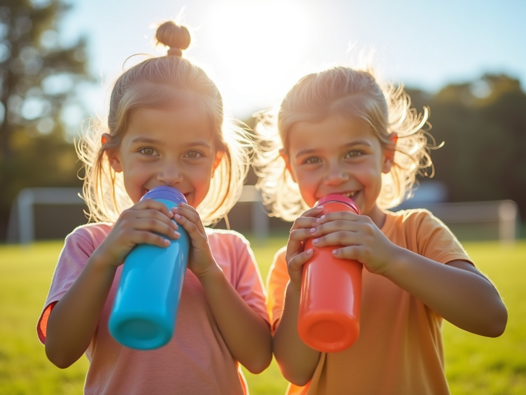 Kids staying hydrated during physical activity