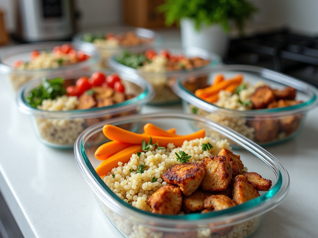 Healthy meal prep containers