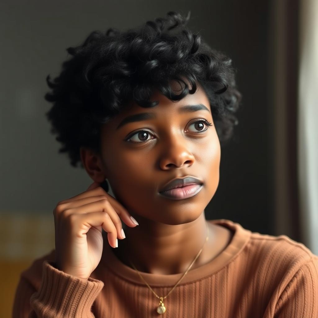 A person reflecting on the benefits of family therapy.
