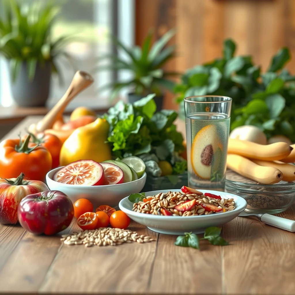Balanced meal to support gastrointestinal health and mental well-being