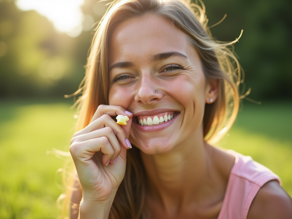 A person enjoying life after allergy management.
