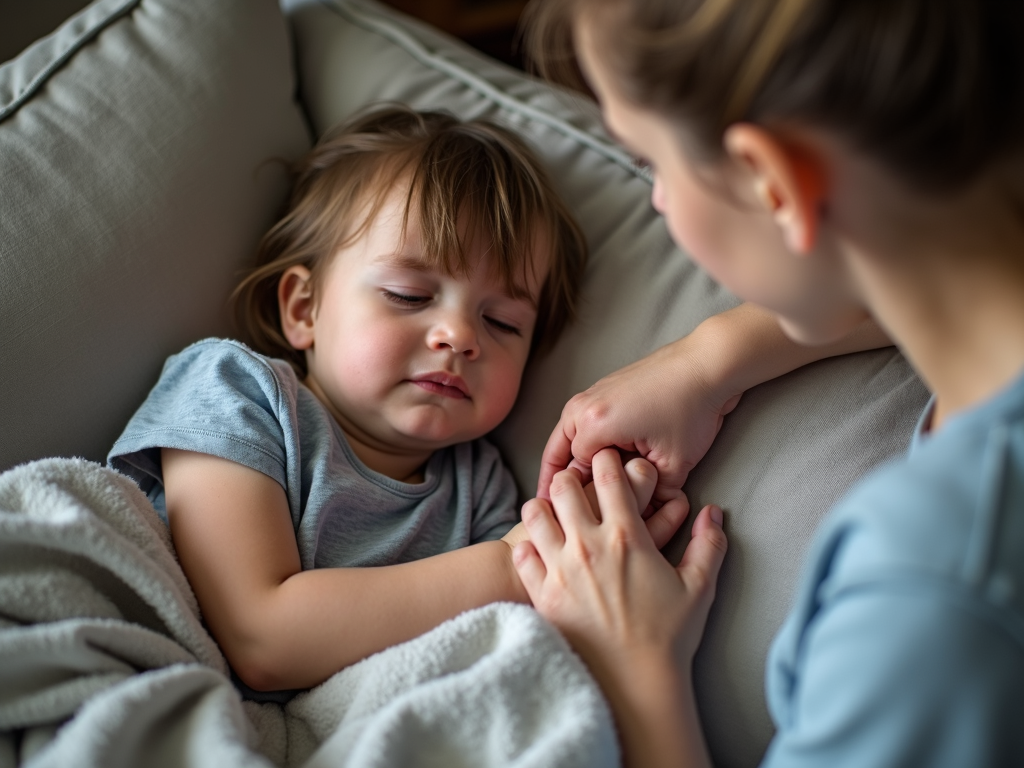 Child experiencing acute FPIES symptoms