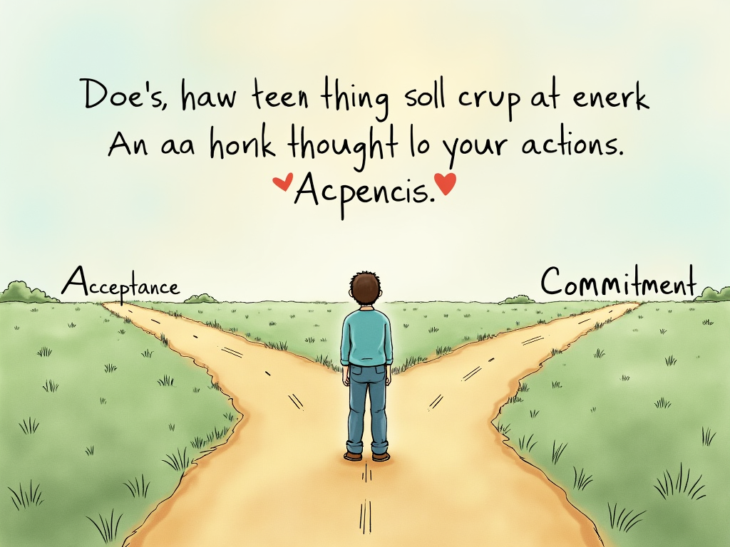 Person at a crossroads representing Acceptance and Commitment Therapy