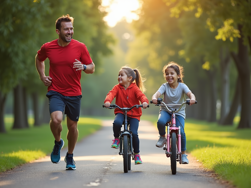 Family training for 5K with mixed activities