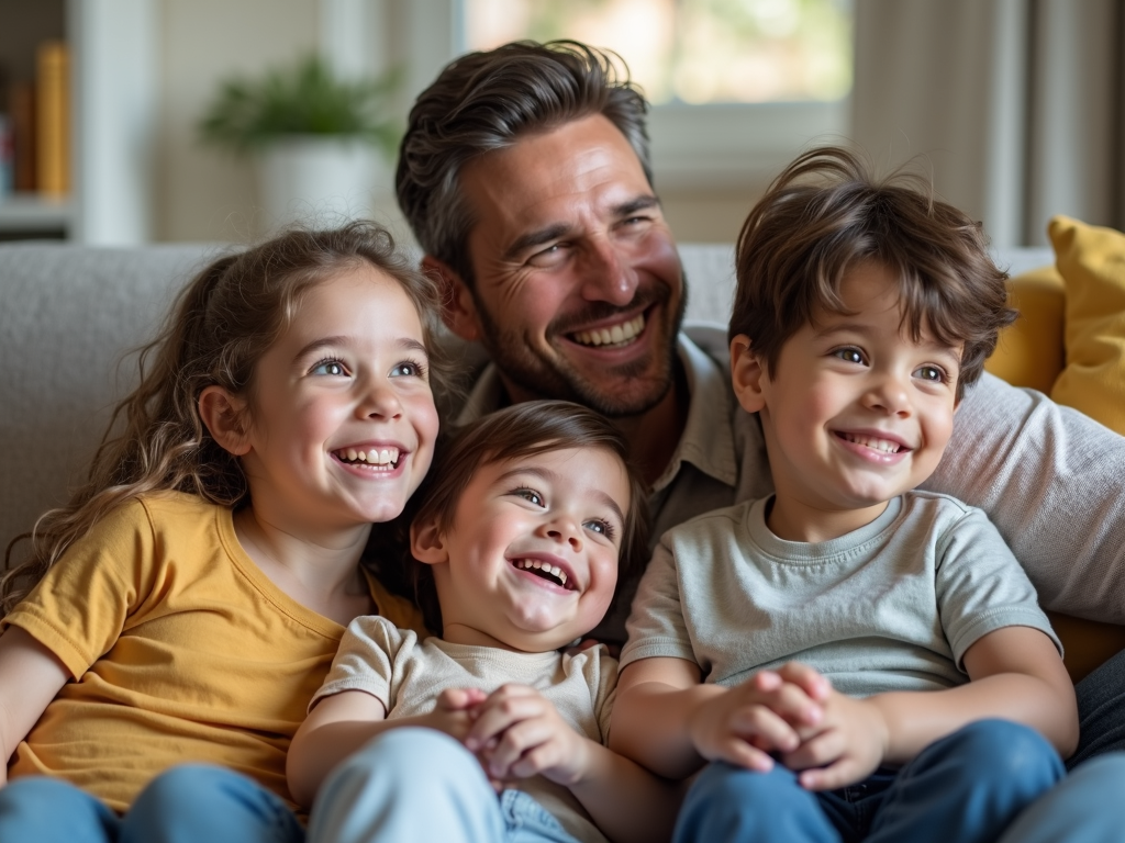 Family finding joy despite challenges.