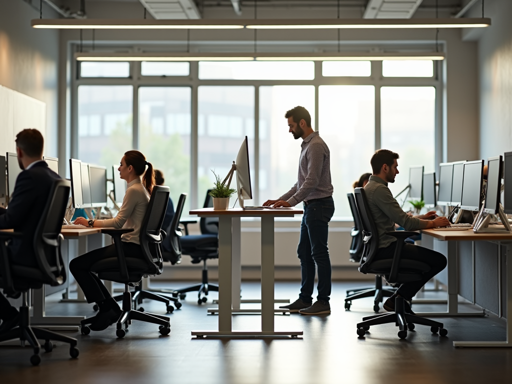 Ergonomic office for fatigue support