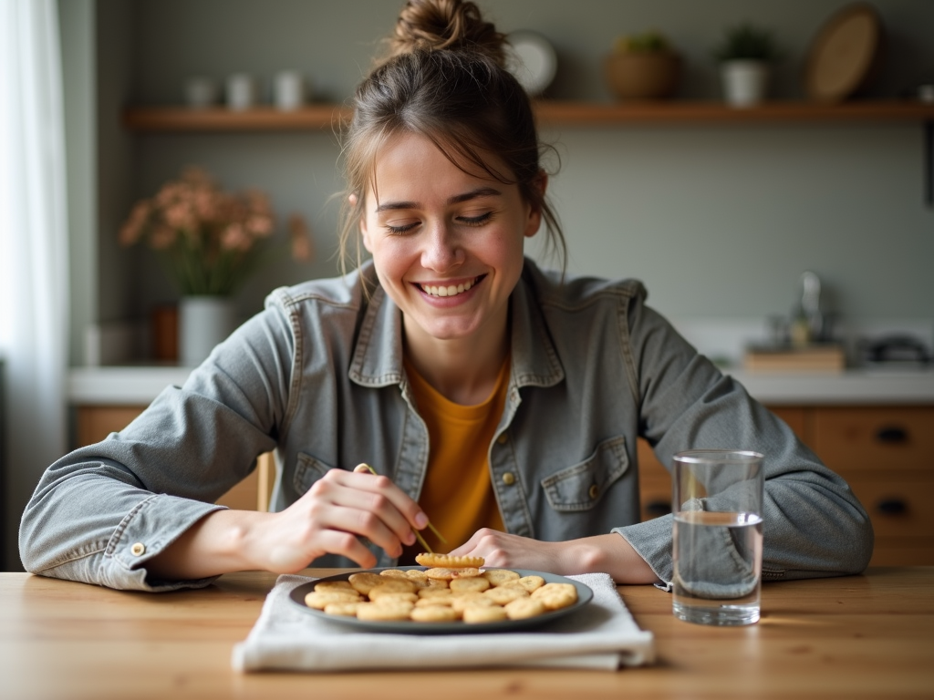 Eating bland food to manage nausea