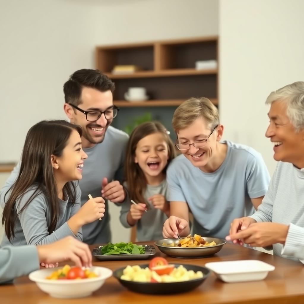 A family enjoying quality time together, strengthening their bonds.