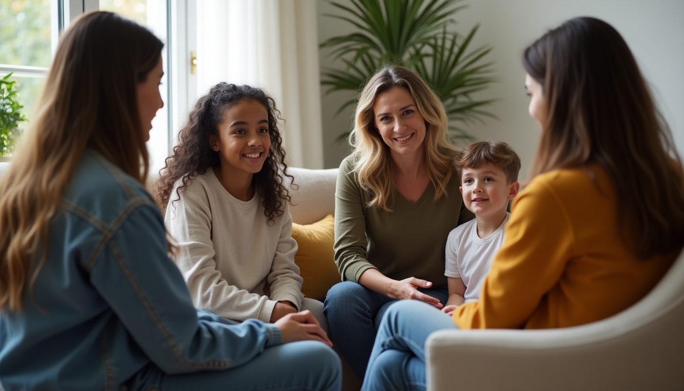 Family therapy session in progress