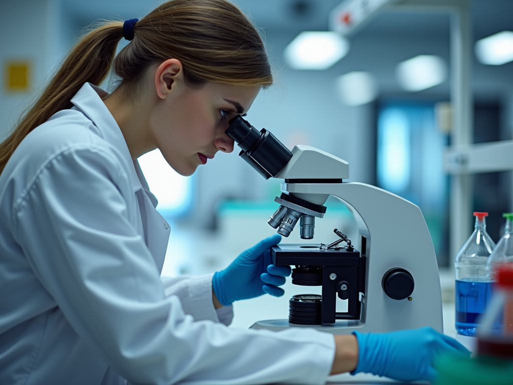 A scientist conducting allergy research.