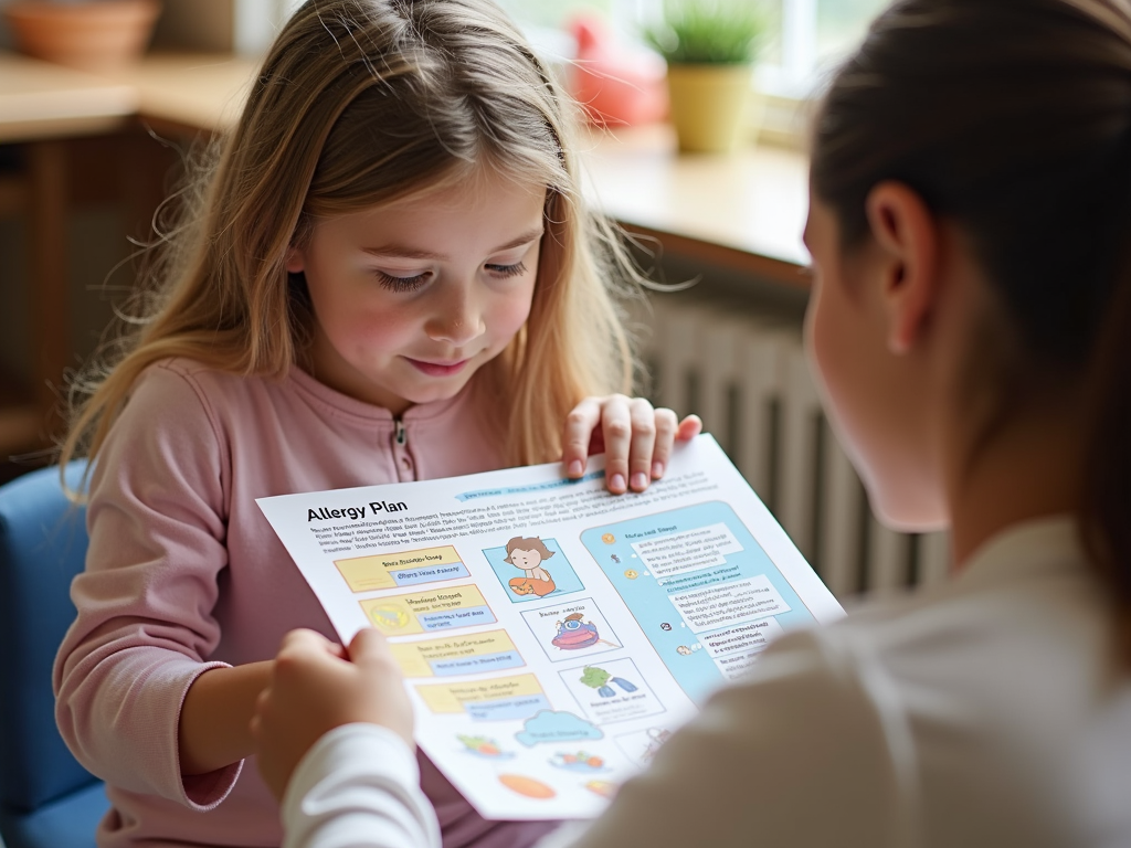 Student with allergy action plan