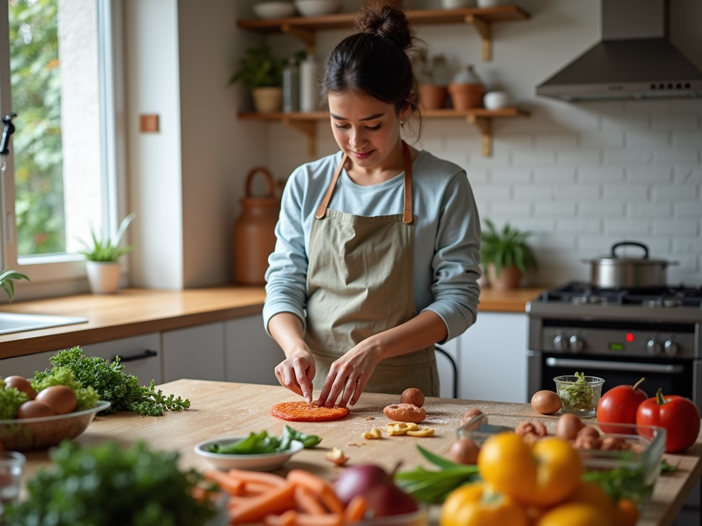 A parent cooking a safe, nutritious meal for a child with FPIES.