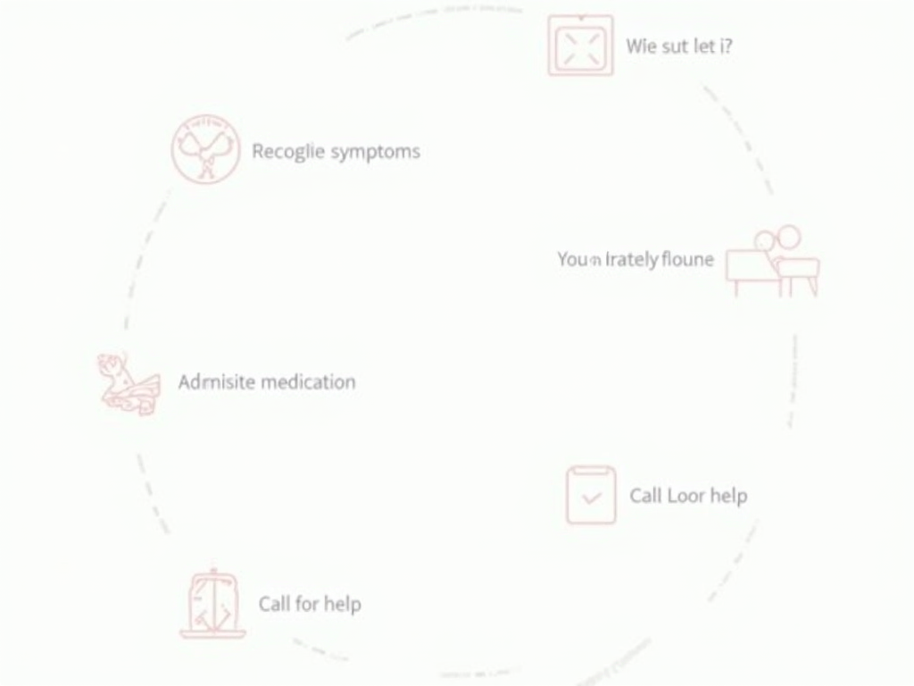 Infographic of food allergy emergency plan